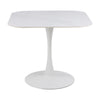 MARTA Square Dining Table 90cm - White