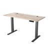 ALVIS Standing Desk with Lift 1.5M - Warm Oak & Black