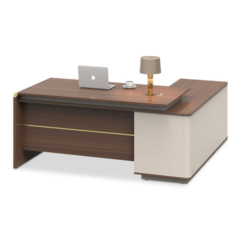 ANDERSON Executive Desk 2.0M Reversible - Australian Gold Oak - innovatec.com.au