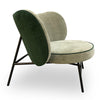 AVENIR Lounge Chair - Green & Dark Green