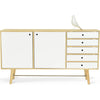 AXTELL Sideboard  180cm - White & Oak
