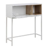 BATLEY Study Desk Console 91.5cm - White & Natural
