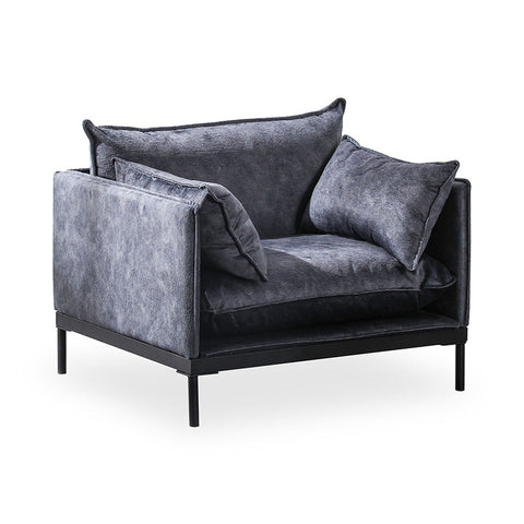 SINCLAIR Single Seater Sofa in Charcoal