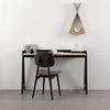 YARA Study Desk 118cm - Black & Natural