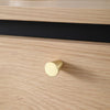 KAIDAN Side Table/Bedside Table 40cm - Natural & Black
