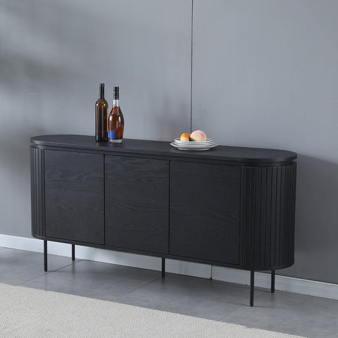 KAIDAN Sideboard 160cm - Black Ash - innovatec.com.au