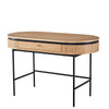 KAIDAN Study Desk 120cm - Oak & Black