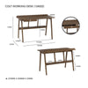 COLT Study Desk 120cm - Walnut