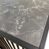 STRINGTON Rectangular Coffee Table 120cm - Black Marble Effect