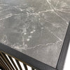 STRINGTON Rectangular Coffee Table 120cm - Black Marble Effect
