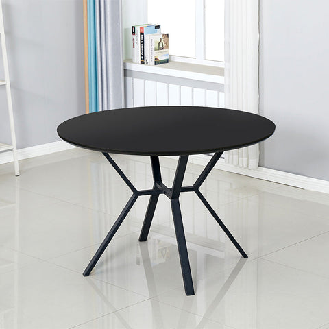 TANI Round Dining Table 110cm - Black - innovatec.com.au