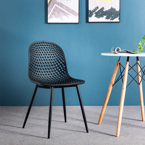 GEOFFREY Dining Chair - Black - innovatec.com.au