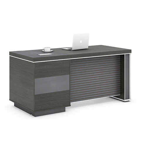 MATEES Executive Desk Reversible 1.6M - Grey/ Brown