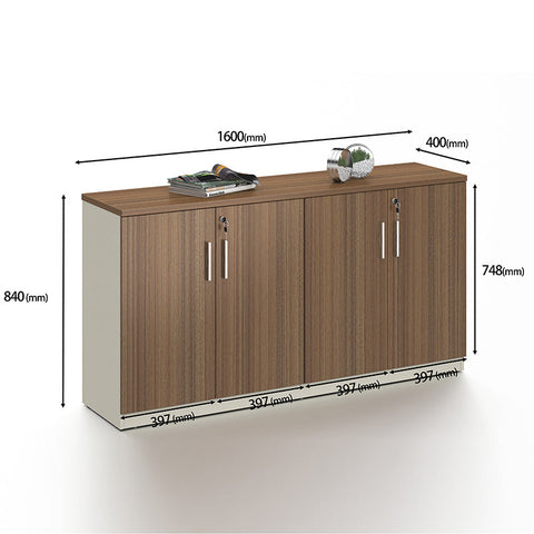 ANDERSON Credenza Cabinet 160cm - Australian Gold Oak & Beige - innovatec.com.au