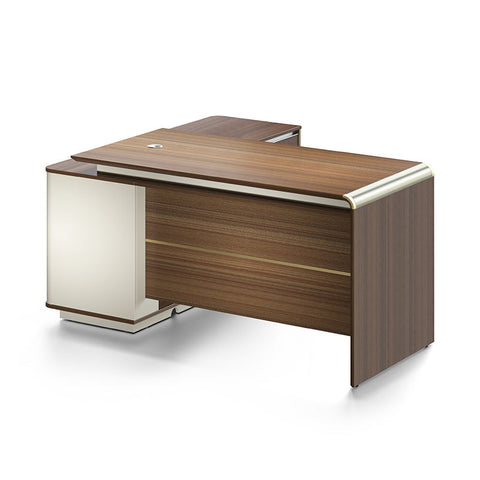 ANDERSON Executive Desk 1.6M Reversible - Australian Gold Oak - innovatec.com.au