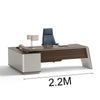 ANDERS Executive Desk Reversible Return 2.2M - Australian Gold Oak & Beige