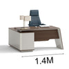 ANDERS Executive Desk Reversible Return 1.4M - Australian Gold Oak & Beige