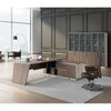 ANDERS Executive Desk Reversible Return 2.4M - Australian Gold Oak & Beige