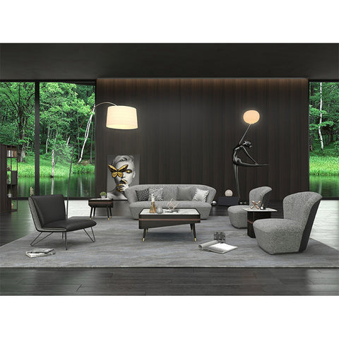 ASTRID Single Seater Sofa - Grey - innovatec.com.au