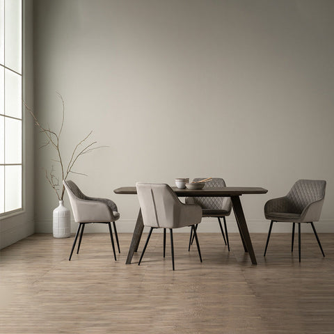 HAKON Dining Chair -  Grey & Black - innovatec.com.au