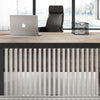 DAXTON Executive Desk with Left Return 2.4M - Warm Oak & Black