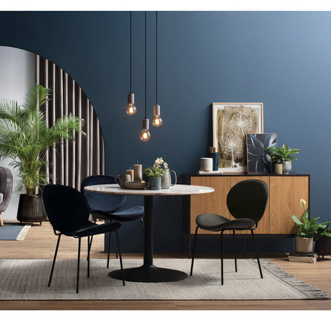 ORMER Dining Chair - Black Velvet - innovatec.com.au