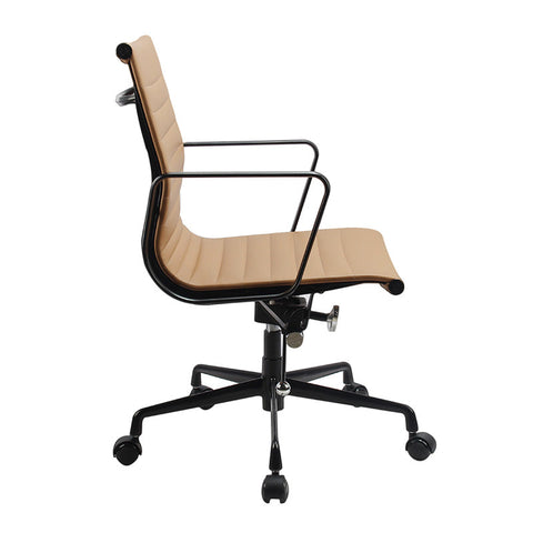 DAKIN Low Back Office Chair - Tan & Black - innovatec.com.au