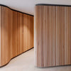 WOODFLEX Flexible Acoustic Battened Wood Slat Panel - 3 Sided Full Wrap Oak Veneer - 2700mm x 600mm