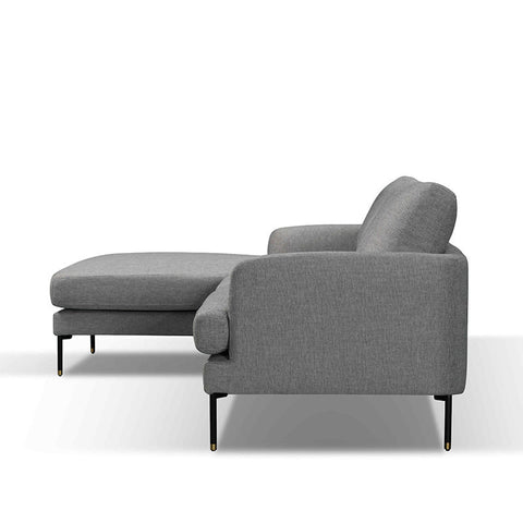 TIANA 3 Seater Sofa With Left Chaise - Grey - innovatec.com.au