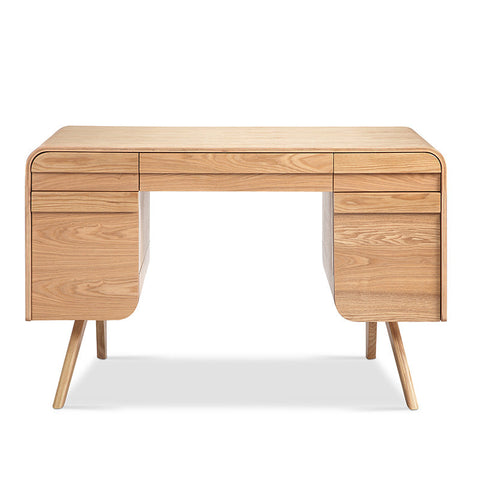 CELIO Study Desk with Storage 1.2M - Natural Ash Oak - innovatec.com.au