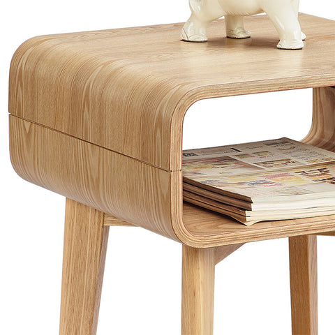 KAIA Bedside Side Table - Ash Veneer - innovatec.com.au