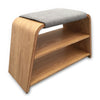 Leta Storage Bench Seat - 45cm - Ash + Grey