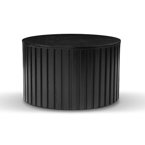 PIPER Nest of 2 Round Coffee Table 65-80cm - Black - innovatec.com.au