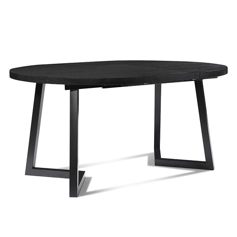 NOVAH Extendable Dining Table 120-200cm - Black - innovatec.com.au