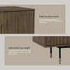 HAMILTON Sideboard Solid Acacia Wood 160cm - Toffee