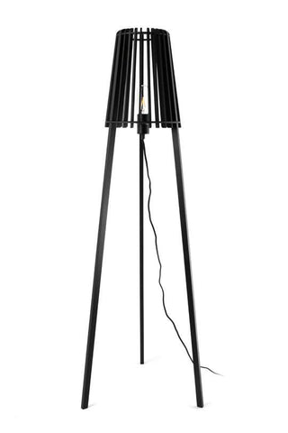Fidel Timber Floor Lamp 1.3M - Black