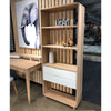 SIENNA Display Unit Bookcase 82cm -  Natural & White