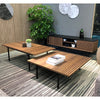 TOZZI Rectangular Coffee Table 120cm - Walnut & Black