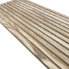 WOODFLEX Outdoor & Indoor Solid Hard Wood Slat Wall & Ceiling Cladding - Oak - 2700mm x 560mm