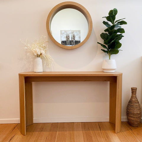 ZANA Console Table 140cm - Natural Oak - innovatec.com.au