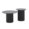 TULLY Round Coffee Table 80cm - Black