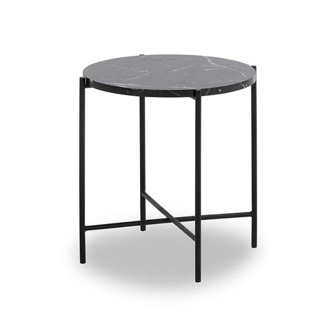 JADEN Side Table Small 45cm - Black & White