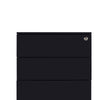 MARLO 3 Drawer Mobile Cabinet - Black