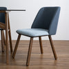 JOLLIN  Dining Chair - Walnut & Blue