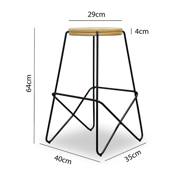 STARK Wooden Topped Counter Stool | innovatec.com.au Melbourne, Sydney ...