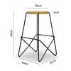 STARK Wooden Topped  Counter Stool