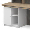 JARIN  Reception Desk 1.8M Right Panel - Carbon Grey & White Colour