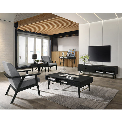 RANIA Entertainment TV Unit 170cm - Black - innovatec.com.au