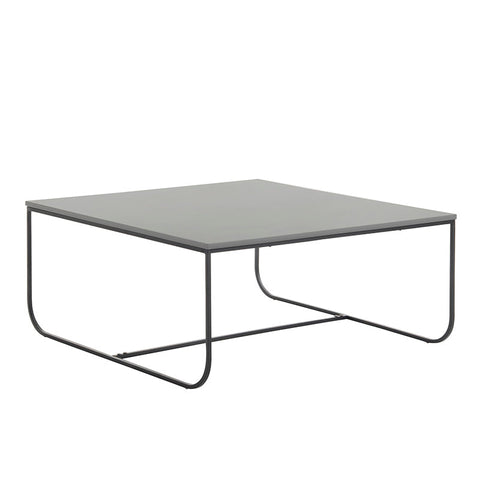 MARIT Coffee Table - 90cm - Grey + Black Metal - innovatec.com.au