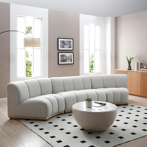 DALLAS 5-6 Seater Modular Sofa - Cream - innovatec.com.au